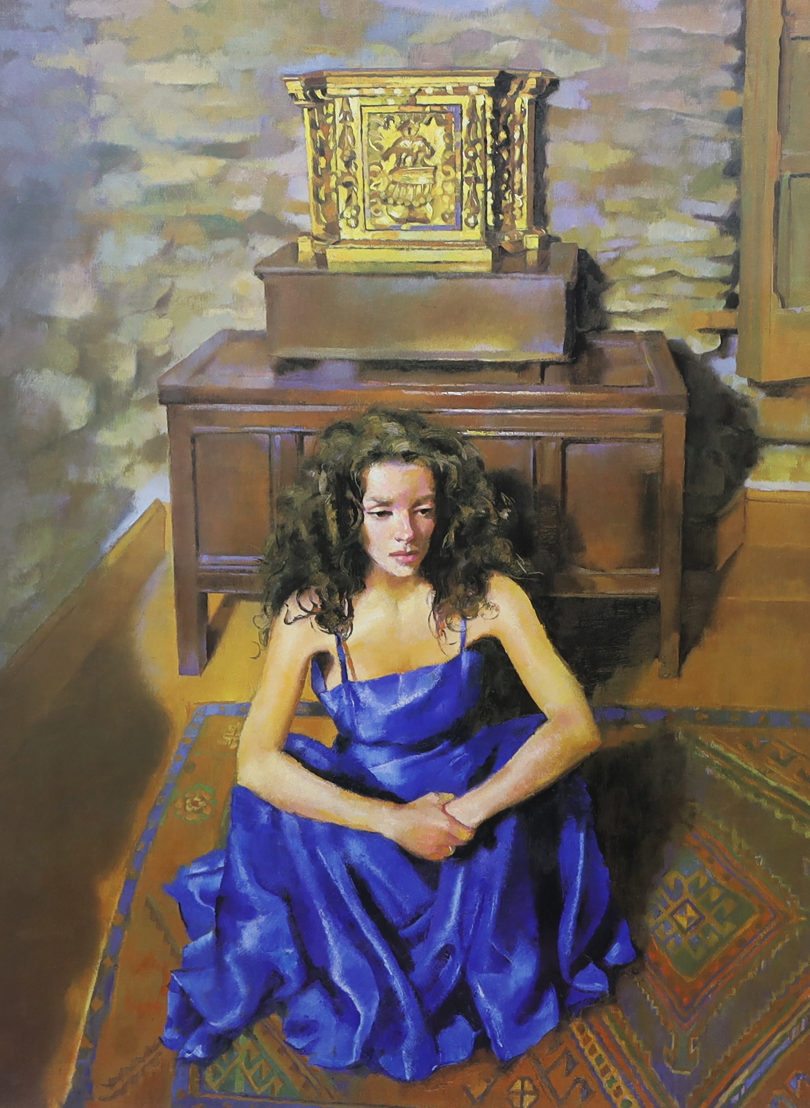 Robert Lenkiewicz (1941-2002), artist proof lithograph, 'Anna seated' (Millenium Edition), no.1V/XXV signed in pencil, titled and inscribed Anna Navas, 52 x 39cm. Condition - good